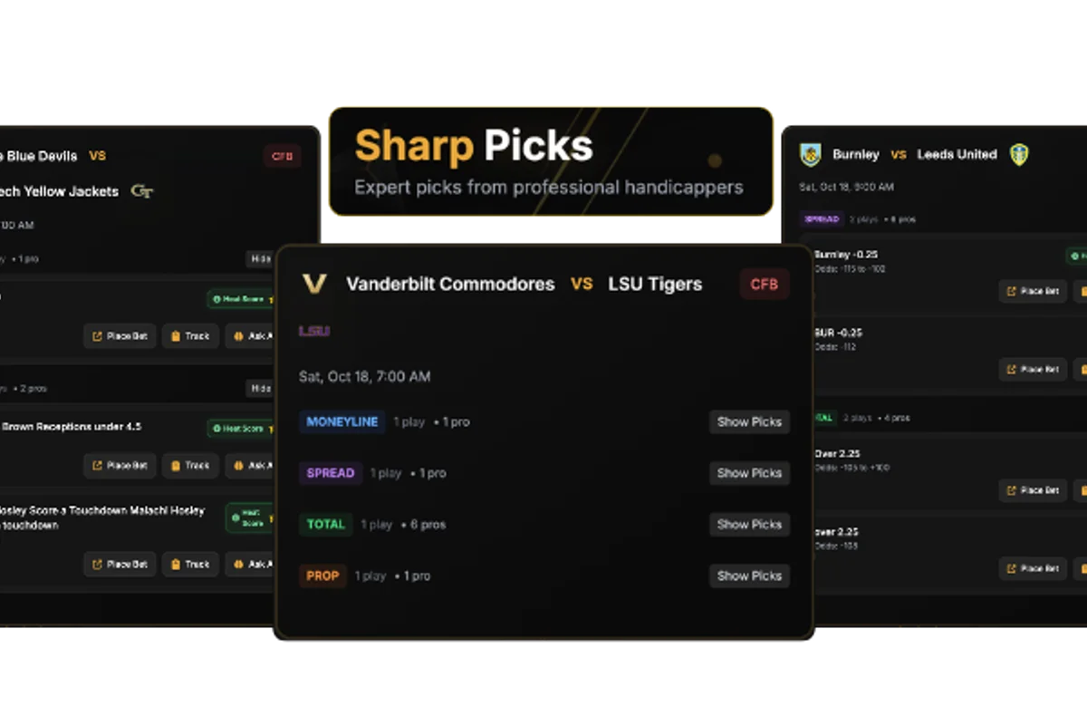 OpenWager Sharp Picks Tool Interface